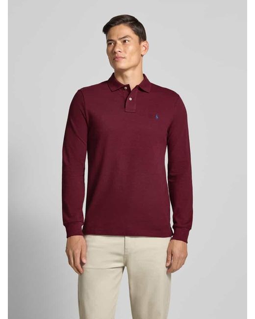 Polo Ralph Lauren Poloshirt mit Label-Stitching in Red für Herren