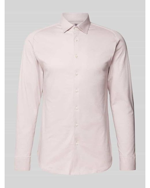 DESOTO Slim Fit Business-Hemd mit Kentkragen in Pink für Herren