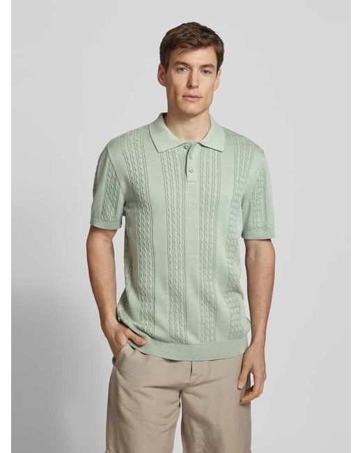 Mcneal Regular Fit Poloshirt mit kurzer Knopfleiste in Green für Herren