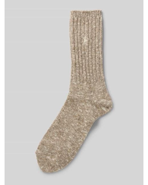 Polo Ralph Lauren Natural Socken mit Label-Stitching