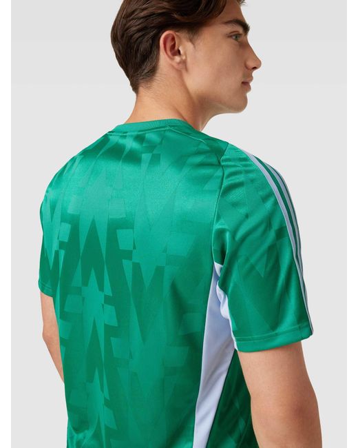 Adidas T-Shirt mit Label-Stitching Modell 'TIRO' in Green für Herren