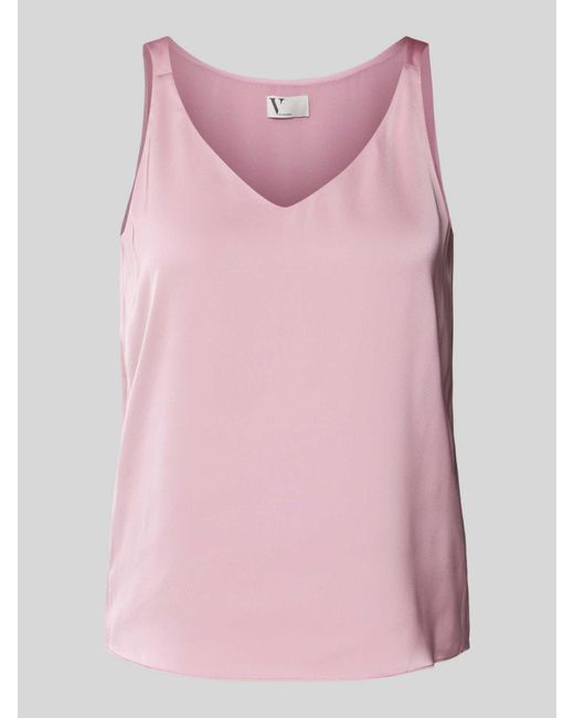 VM VERA MONT Regular Fit Blousetop Met V-hals in het Pink