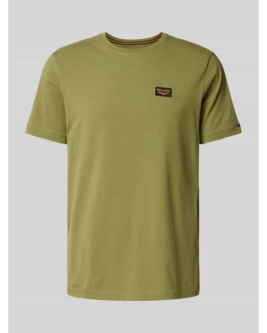 PME LEGEND T-Shirt mit Label-Patch in Green für Herren