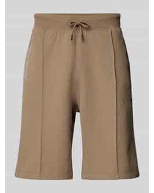 HUGO Sweatshorts Met Labelprint in het Natural voor heren