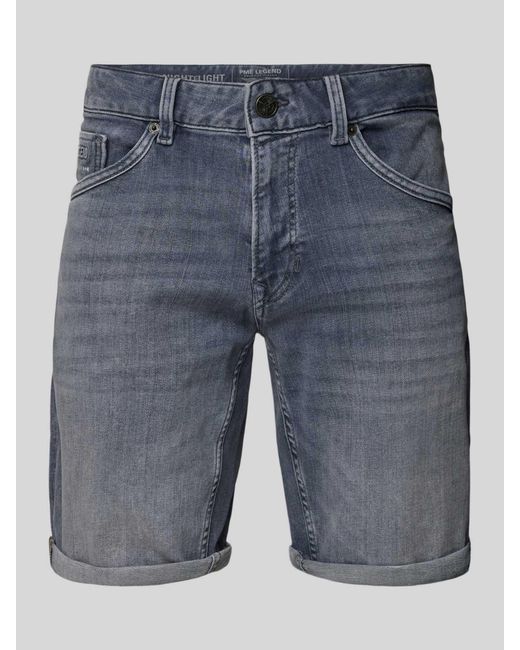 PME LEGEND Korte Regular Fit Jeans in het Blue voor heren
