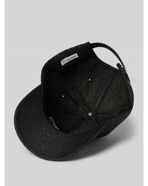 Calvin Klein Basecap mit Strukturmuster in Black für Herren