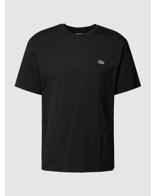 Lacoste T-Shirts in het Black voor heren