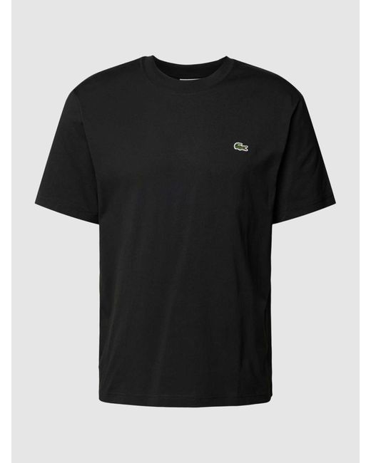 Lacoste T-shirt Met Logodetail in het Black voor heren