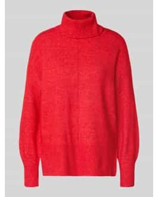 Pieces Regular Fit Coltrui Met Wol, Model 'Malou' in het Red