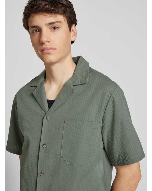 Only & Sons Freizeithemd mit Brusttasche Modell 'EYE' in Green für Herren