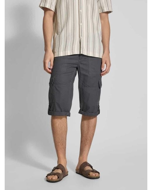 Christian Berg Men Bermudas mit Cargotaschen in Gray für Herren