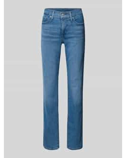 Levi's Jeans Met Labelpatch in het Blue