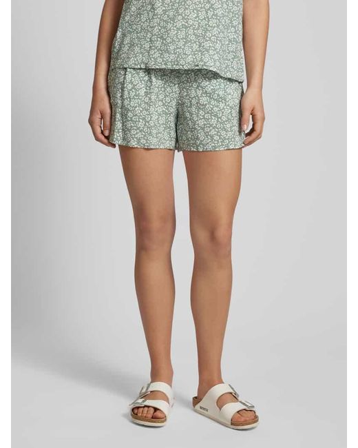 Vero Moda Green Shorts aus Viskose mit floralem Muster Modell 'EASY JOY'