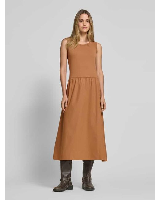 Jake*s Brown Midikleid Mit Eingrifftaschen