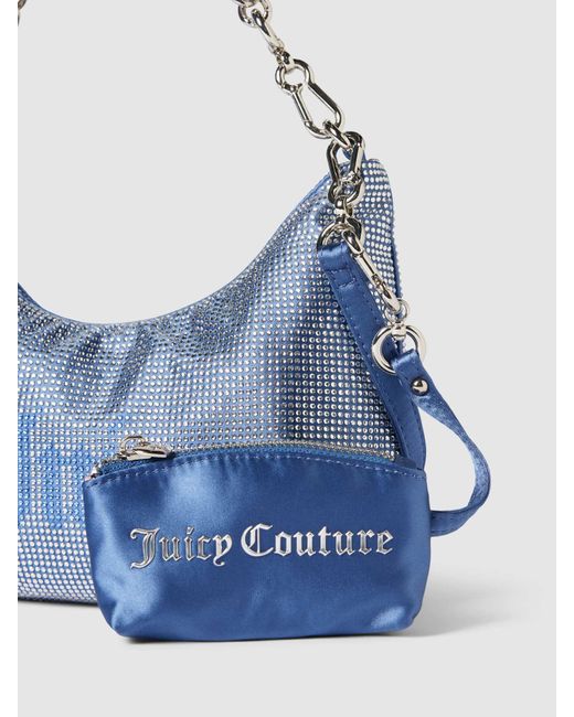 Juicy Couture Blue Hobo Bag mit Allover-Ziersteinbesatz Modell 'HAZEL'