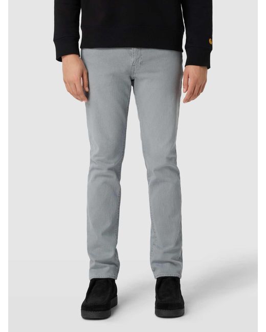 Levi's Slim Fit Jeans mit Stretch-Anteil Modell "511 TOUCH OF FROST" in Gray für Herren