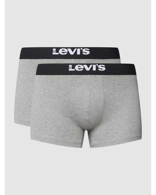 Levi's Trunks Mit Elastischem Logo-Bund Modell 'Solid Basic Trunk' in Gray für Herren
