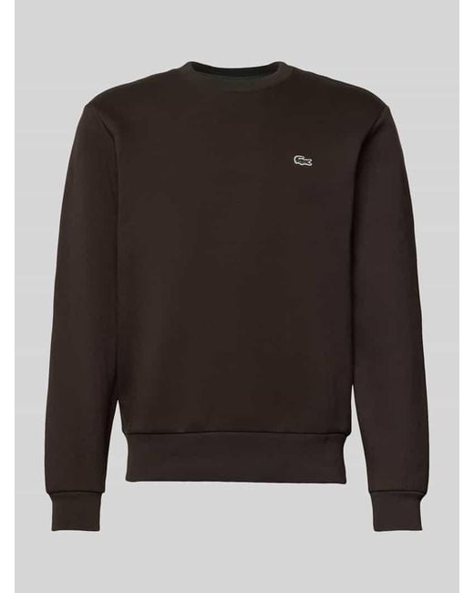 Lacoste Regular Fit Sweatshirt aus Baumwoll-Mix in Black für Herren