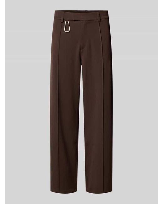 EightyFive Stoffhose mit Nahtreißverschlusstaschen in Brown für Herren
