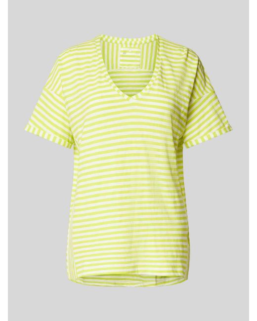 LIEBLINGSSTÜCK Yellow T-Shirt mit Streifenmuster Modell 'Darasil'