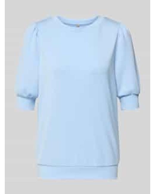 Soya Concept Sweatshirt Met 1/2-Mouwen Model 'Banu' in het Blue