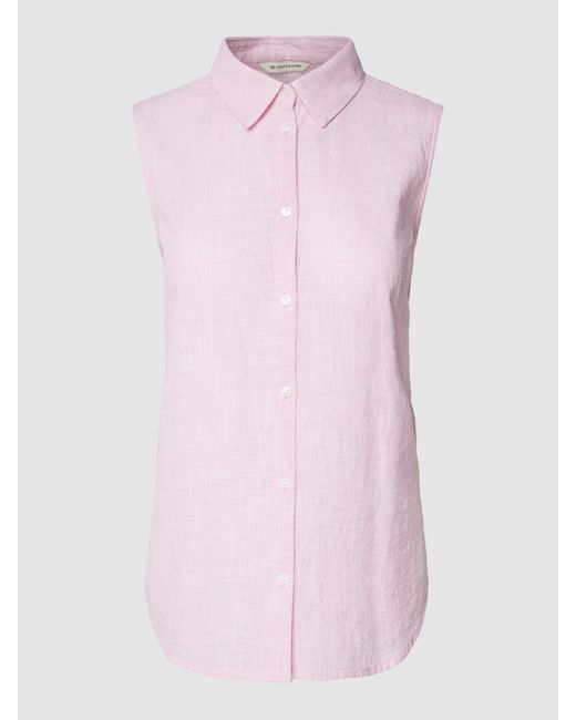 Tom Tailor Blusentop mit Hahnentrittmuster in Pink | Lyst AT