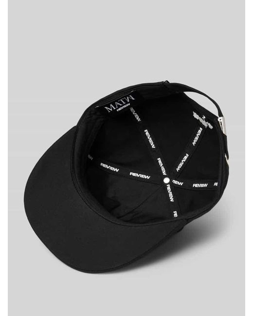 Review X MATW Basecap mit Statement-Stitching in Black für Herren
