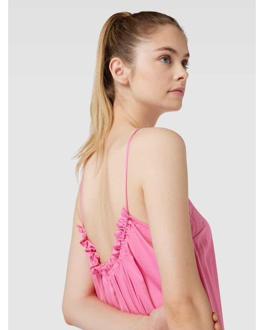 EDITED Pink Maxikleid mit Rückenausschnitt Modell 'Johanna'