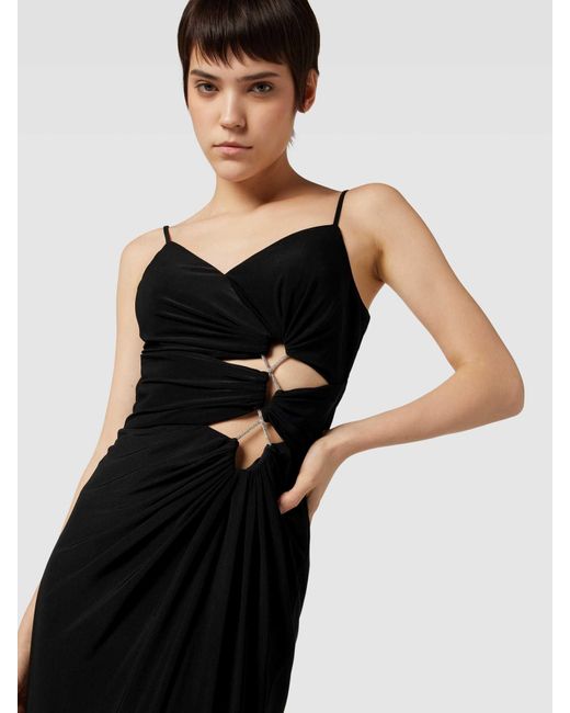 TROYDEN COLLECTION Maxi-jurk Met Cut-outs in het Black