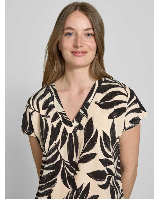 Freequent Regular Fit Blouse Met V-hals in het White