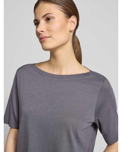 Marc O' Polo Gray Regular Fit T-Shirt aus Lyocell-Baumwoll-Mix
