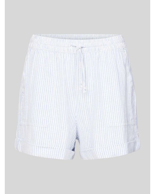 Tom Tailor White Shorts mit elastischem Bund