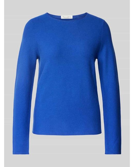 Marc O' Polo Blue Regular Fit Strickpullover Aus Weicher Baumwolle
