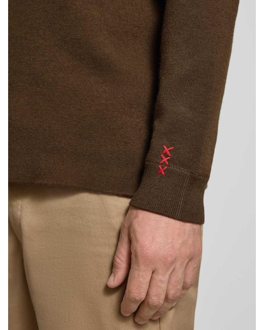 Scotch & Soda Gebreide Pullover Met Ronde Hals in het Brown voor heren