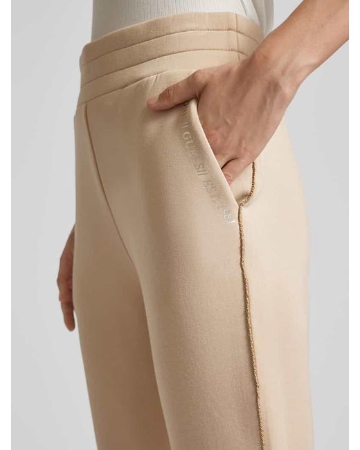 Guess Natural Regular Fit Sweatpants Mit Galonstreifen Modell 'Simonne'