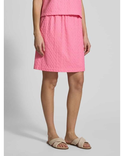Joop! Pink Knielanger Rock Mit Strukturmuster Modell 'Sophia'