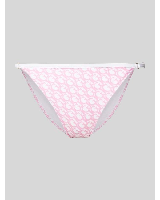 Guess Bikinibroekje Met All-over Print in het Pink