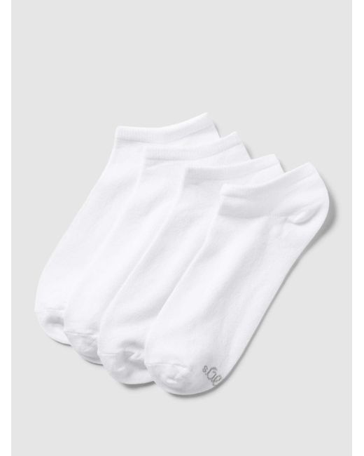 S.oliver Sneakersokken Met Stretch in het White voor heren