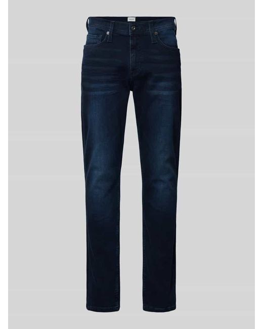 Mustang Jeans Mit Label-Patch Modell 'Vegas' in Blue für Herren