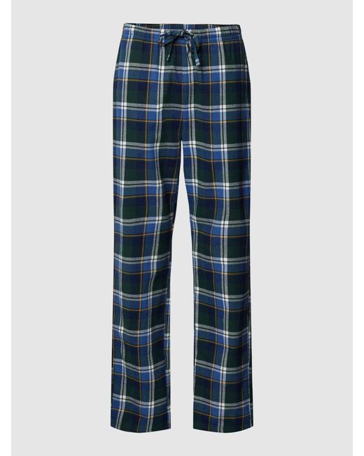 Christian Berg Men Pyjama-Hose mit elastischem Bund in Blue für Herren