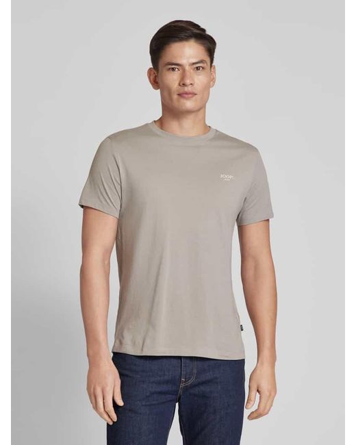 JOOP! Jeans T-Shirt in unifarbenem Design Modell 'Alphis' in Gray für Herren