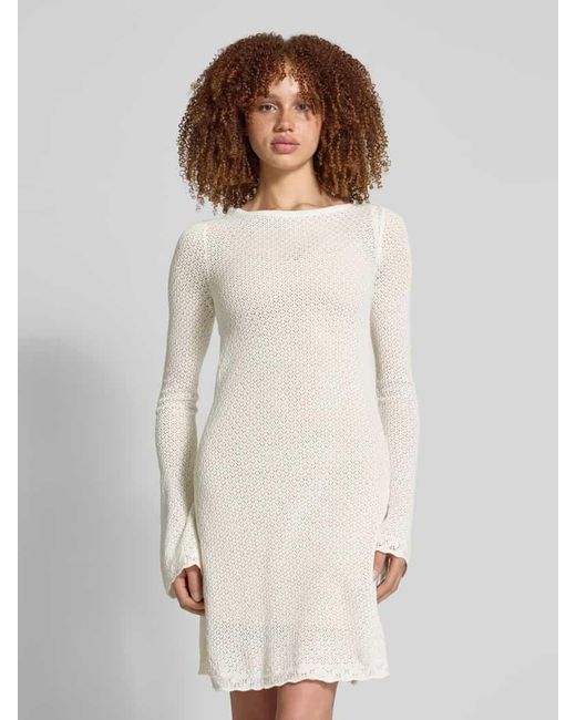Review Natural Strickkleid mit Rundhalsausschnitt