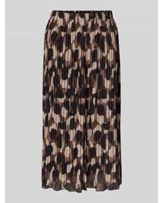 ZABAIONE Midirok Met Plissévouwen in het Multicolor
