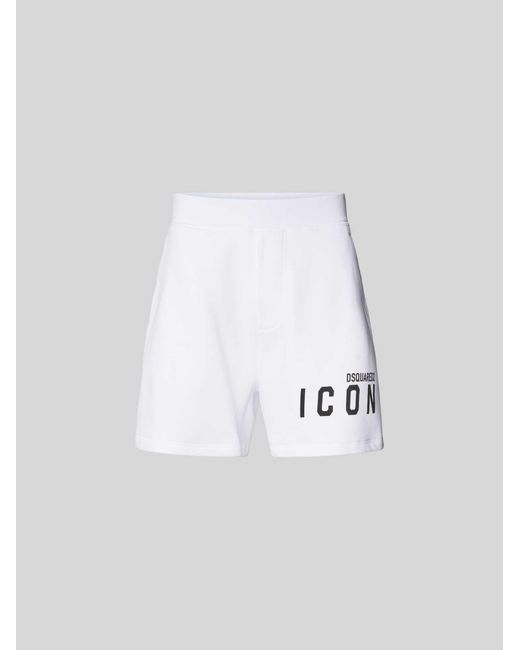 DSquared² Sweatshorts in het White voor heren