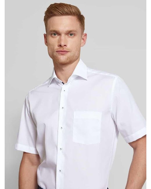 Eterna Regular Fit Business-Hemd mit 1/2-Arm in White für Herren