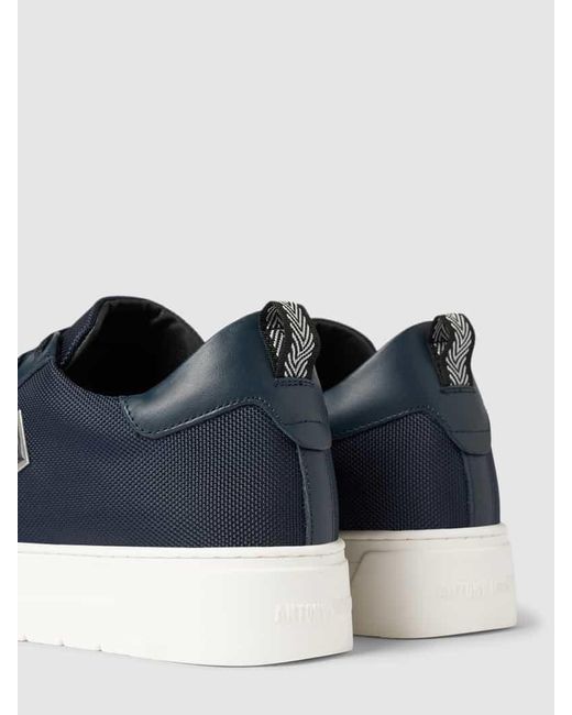 Antony Morato Sneaker mit Label-Patch Modell 'METAL' in Blue für Herren
