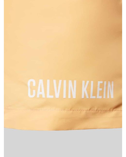Calvin Klein Badehose mit elastischem Bund in Yellow für Herren