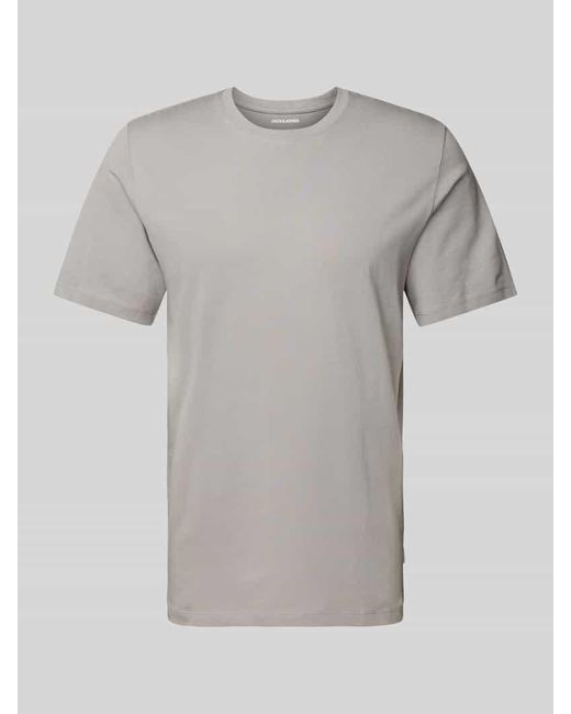 Jack & Jones T-Shirt mit Label-Detail Modell 'ORGANIC' in Gray für Herren