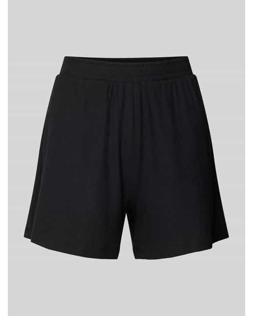 Guess Black Relaxed Fit Pyjama-Shorts mit Label-Stitching Modell 'LIA'