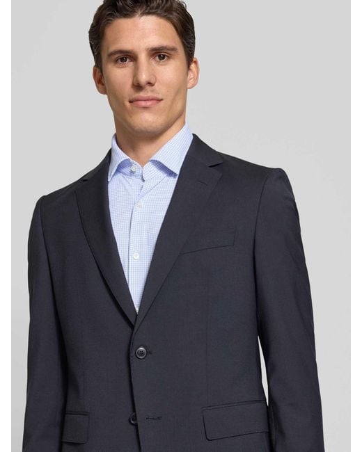 HUGO Slim Fit Zakelijk Overhemd Met Knoopsluiting, Model 'Kenno' in het Blue voor heren